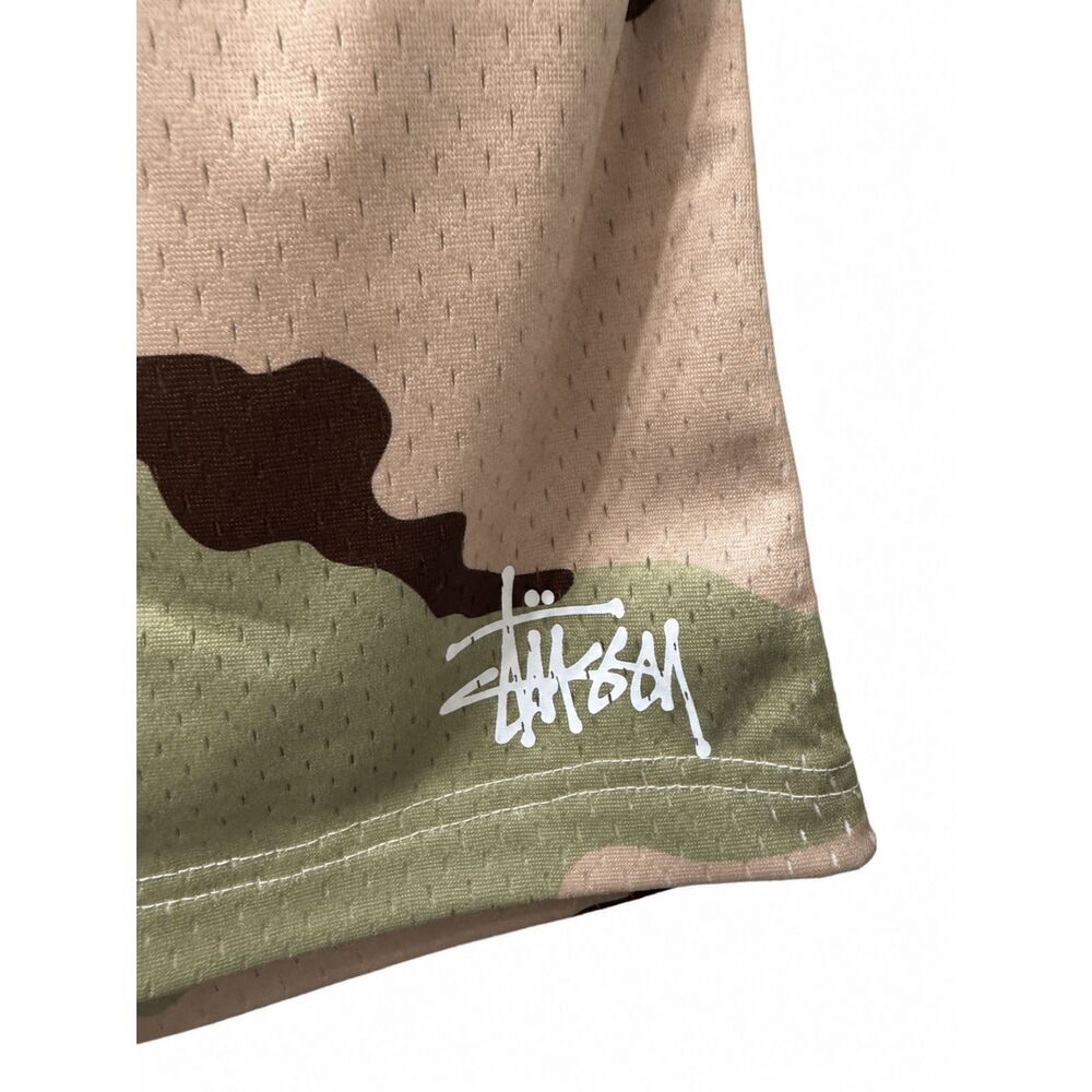 Stüssy Sand Camo Mesh Shorts SS25 - Picture 3 of 5
